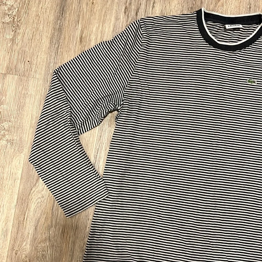 Lacoste Stripe Long Sleeve Tee - Picture 4 of 11